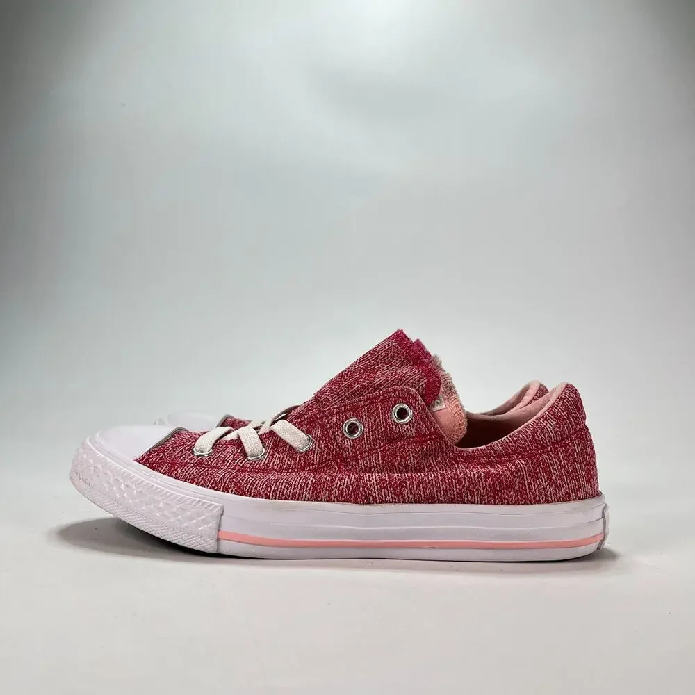 Converse Chuck Taylor All Star Red White Casual Low Top Sneakers Youth Size 4